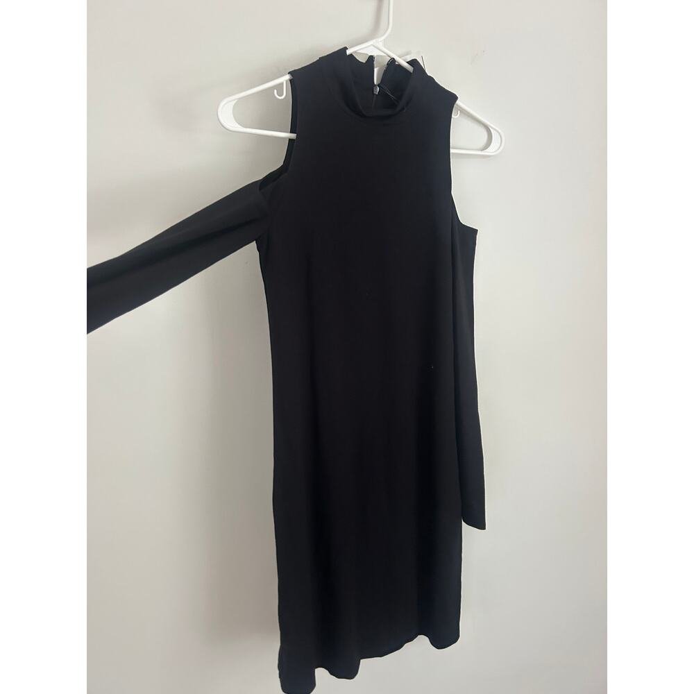 twenty Black Knit Cold Shoulder Dress - Black - XS - NWT - Picture 2 of 8